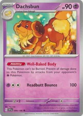 Dachsbun 099 198 Uncommon Scarlet Violet Base Set Singles Dachsbun 099 198 Uncommon Scarlet Violet Base Set Singles
