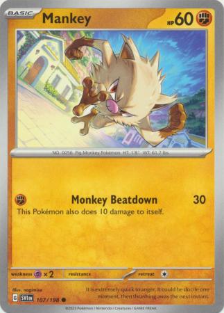 Mankey 107 198 Common 