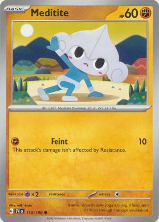 Meditite 110 198 Common Scarlet Violet Base Set Singles Meditite 110 198 Common Scarlet Violet Base Set Singles