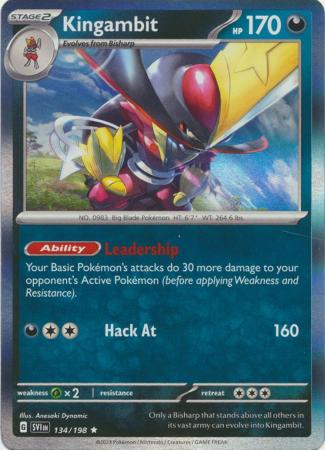 Kingambit - 134/198 Scarlet & Violet Holo Rare Pokemon - NM/MINT – The  PokéTrade Emporium