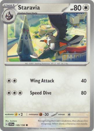 Staravia 149 198 Common Scarlet Violet Base Set Singles Staravia 149 198 Common Scarlet Violet Base Set Singles