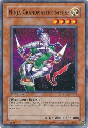 Ninja Grandmaster Sasuke YSDJ EN014 Common 1st Edition Ninja Grandmaster Sasuke YSDJ EN014 Common 1st Edition