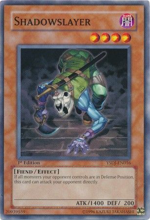 Shadowslayer YSDJ EN016 Common 1st Edition Starter Deck Jaden Yuki YSDJ 1st Edition Singles Shadowslayer YSDJ EN016 Common 1st Edition Starter Deck Jaden Yuki YSDJ 1st Edition Singles