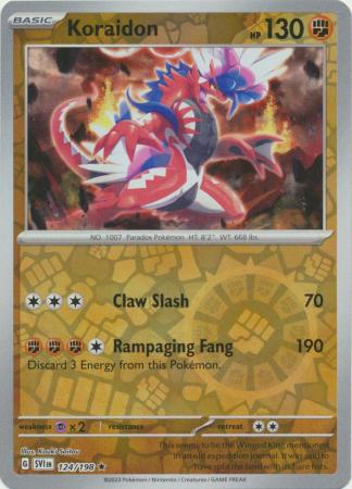 Koraidon 124 198 Holo Rare Reverse Holo Scarlet Violet Base Set Reverse Holo Singles Koraidon 124 198 Holo Rare Reverse Holo Scarlet Violet Base Set Reverse Holo Singles