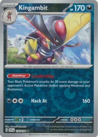 Kingambit 134/198 * SCARLET & VIOLET ENGLISH * ULTRA RARE HOLO POKEMON CARD  TCG