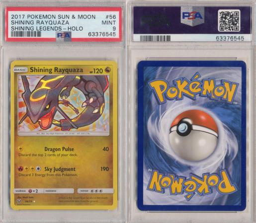  Pokemon Shining Rayquaza - 56/73 - Holo Rare - Sun