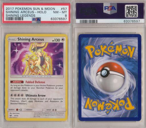 Shining arceus offers psa 8