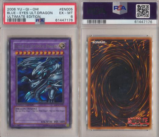 Blue-Eyes Ultimate Dragon - JMP-EN005 - PSA 6 EX-MT - Ultra Rare Limited  Edition 7176