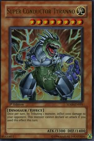 Carte Yu-Gi-Oh - Tyranno Super-Conducteur (SD09-FR001) - Dracobalt