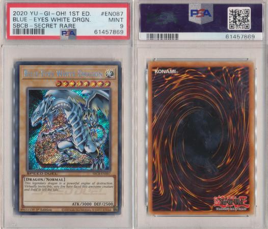 Blue-Eyes White Dragon high quality Blue PSA 9