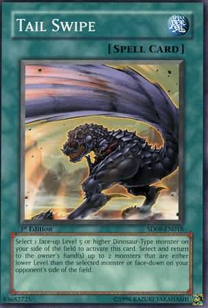 Tail Swipe SD09 EN018 Common 1st Edition Structure Deck Dinosaur s Rage 1st Edition Singles Tail Swipe SD09 EN018 Common 1st Edition Structure Deck Dinosaur s Rage 1st Edition Singles