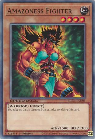 Amazoness Fighter SGX3 END06 Common 1st Edition Amazoness Fighter SGX3 END06 Common 1st Edition