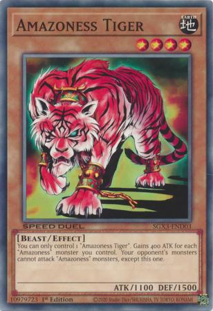 Amazoness Tiger SGX3 END03 Common 1st Edition Amazoness Tiger SGX3 END03 Common 1st Edition
