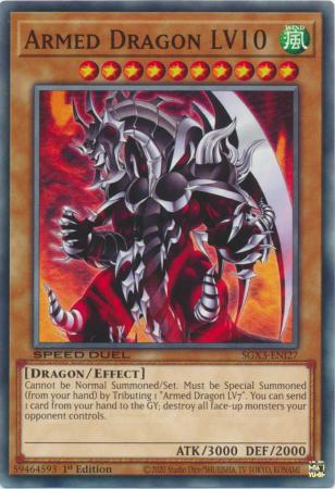 Armed Dragon LV10 SGX3 ENI27 Common 1st Edition Armed Dragon LV10 SGX3 ENI27 Common 1st Edition