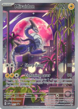  Miraidon & Koraidon - Scarlet & Violet - SVP013 - SVP014 -  Black Star Promo Pokemon Card Lot - Illustrator Holo Foil : Toys & Games