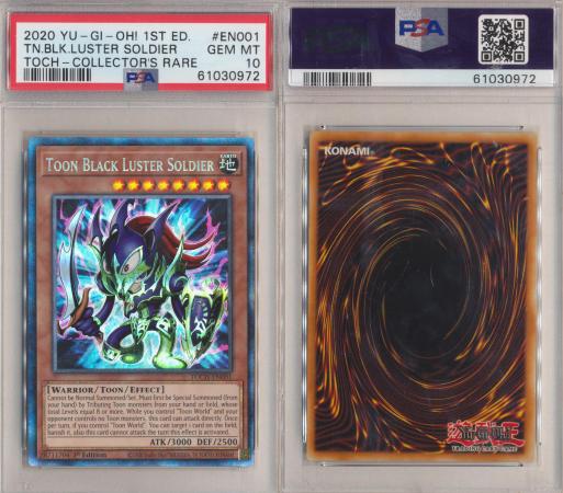 PSA 9 - Yu-Gi-Oh Card - MC2-EN004 - BLACK LUSTER SOLDIER - EOTB (secret  rare holo) MINT:  - Toys, Plush, Trading Cards, Action  Figures & Games online retail store shop sale