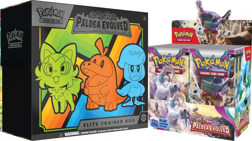 Scarlet & Violet: Paldea Evolved Booster Box & Elite Trainer Combo (Po