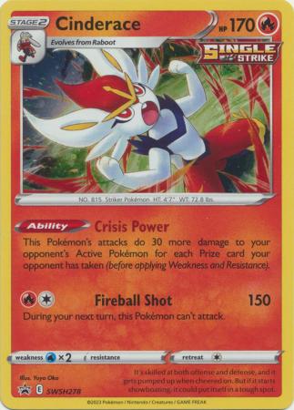 Cinderace SWSH278 Holo Promo Pokemon Sword Shield Promos Cinderace SWSH278 Holo Promo Pokemon Sword Shield Promos