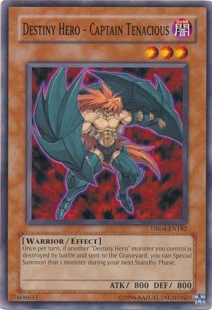 Destiny Hero Captain Tenacious DR04 EN182 Common Dark Revelation 4 DR04 Destiny Hero Captain Tenacious DR04 EN182 Common Dark Revelation 4 DR04