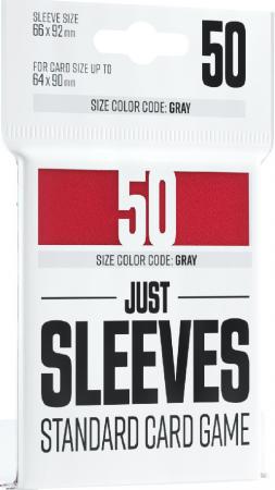 Gamegenic Just Sleeves Standard Card Game Red 50ct Sleeves GX1005 Gamegenic Just Sleeves Standard Card Game Red 50ct Sleeves GX1005