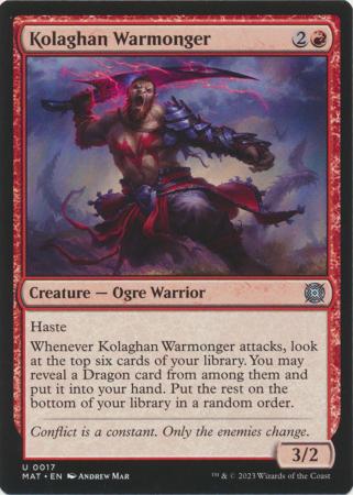 Kolaghan Warmonger 0017 Kolaghan Warmonger 0017