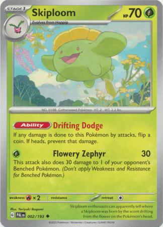 Skiploom 002 193 Uncommon Scarlet Violet Paldea Evolved Singles Skiploom 002 193 Uncommon Scarlet Violet Paldea Evolved Singles