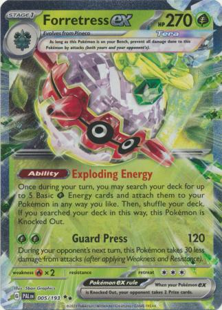 Forretress ex 005 193 Ultra Rare Scarlet Violet Paldea Evolved Singles Forretress ex 005 193 Ultra Rare Scarlet Violet Paldea Evolved Singles