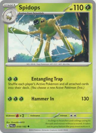Spidops 018 193 Uncommon Scarlet Violet Paldea Evolved Singles Spidops 018 193 Uncommon Scarlet Violet Paldea Evolved Singles