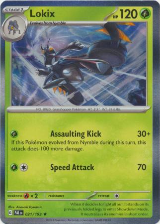 Lokix 021 193 Holo Rare Scarlet Violet Paldea Evolved Singles Lokix 021 193 Holo Rare Scarlet Violet Paldea Evolved Singles