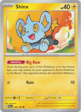 Shinx 068 193 Common Scarlet Violet Paldea Evolved Singles Shinx 068 193 Common Scarlet Violet Paldea Evolved Singles