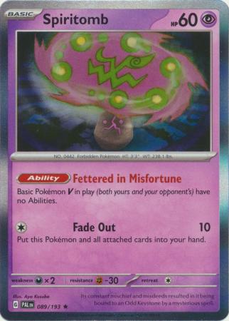 Spiritomb - carte Pokémon 129/198 Ecarlate et Violet - SVIFR