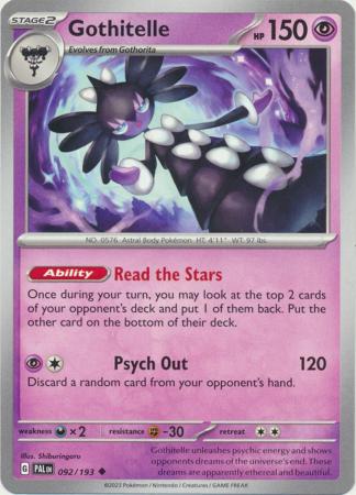 Gothitelle 092 193 Uncommon Scarlet Violet Paldea Evolved Singles Gothitelle 092 193 Uncommon Scarlet Violet Paldea Evolved Singles