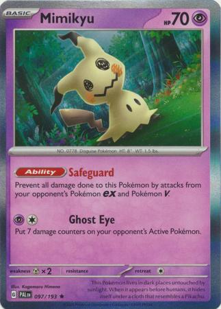 Mimikyu - 097/193 - Paldea Evolved - Holo – Card Cavern Trading Cards, LLC