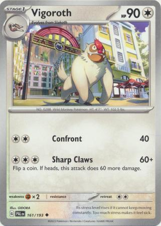 Vigoroth 161 193 Uncommon Scarlet Violet Paldea Evolved Singles Vigoroth 161 193 Uncommon Scarlet Violet Paldea Evolved Singles
