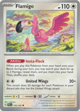 Flamigo 170 193 Uncommon Scarlet Violet Paldea Evolved Singles Flamigo 170 193 Uncommon Scarlet Violet Paldea Evolved Singles