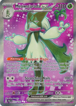 Meowscarada ex 231 193 Full Art Secret Rare Scarlet Violet Paldea Evolved Singles Meowscarada ex 231 193 Full Art Secret Rare Scarlet Violet Paldea Evolved Singles