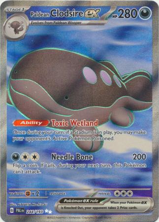 Paldean Clodsire ex 244 193 Full Art Secret Rare Scarlet Violet Paldea Evolved Singles Paldean Clodsire ex 244 193 Full Art Secret Rare Scarlet Violet Paldea Evolved Singles