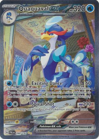 Quaquaval ex 260 193 Special Illustrion Rare Scarlet Violet Paldea Evolved Singles Quaquaval ex 260 193 Special Illustrion Rare Scarlet Violet Paldea Evolved Singles