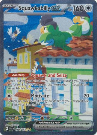 Squawkabilly ex 264 193 Special Illustrion Rare Scarlet Violet Paldea Evolved Singles Squawkabilly ex 264 193 Special Illustrion Rare Scarlet Violet Paldea Evolved Singles