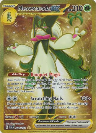 Meowscarada ex 271 193 Gold Secret Rare Scarlet Violet Paldea Evolved Singles Meowscarada ex 271 193 Gold Secret Rare Scarlet Violet Paldea Evolved Singles
