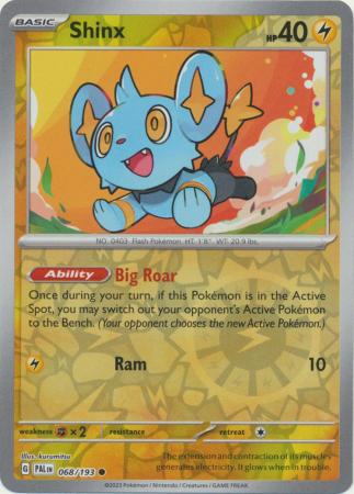 Shinx 068 193 Common Reverse Holo Scarlet Violet Paldea Evolved Reverse Holo Singles Shinx 068 193 Common Reverse Holo Scarlet Violet Paldea Evolved Reverse Holo Singles