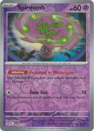 089 / 193 spiritomb holo pokemon card tcg escar - Comprar Cartas  Colecionáveis antigas no todocoleccion