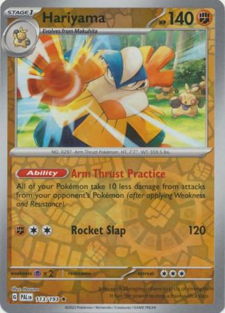 Hariyama 113 193 Holo Rare Reverse Holo Hariyama 113 193 Holo Rare Reverse Holo
