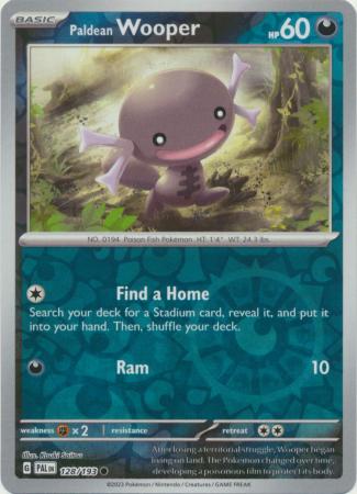 Paldean Wooper 128 193 Common Reverse Holo Paldean Wooper 128 193 Common Reverse Holo