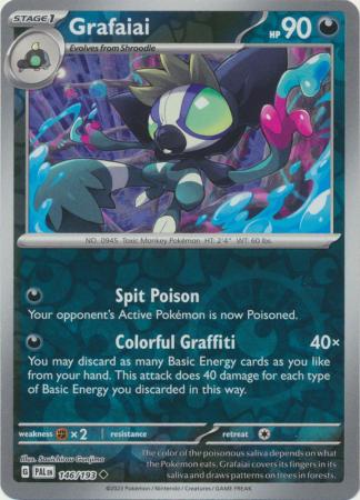 Grafaiai 146 193 Uncommon Reverse Holo Scarlet Violet Paldea Evolved Reverse Holo Singles Grafaiai 146 193 Uncommon Reverse Holo Scarlet Violet Paldea Evolved Reverse Holo Singles
