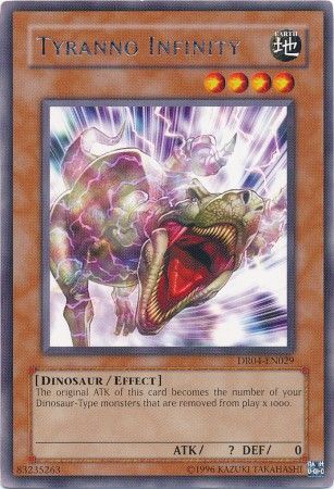 Tyranno Infinity DR04 EN029 Rare Dark Revelation 4 DR04 Tyranno Infinity DR04 EN029 Rare Dark Revelation 4 DR04