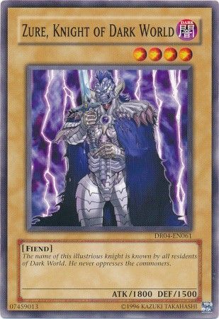 Zure Knight of Dark World DR04 EN061 Common Dark Revelation 4 DR04 Zure Knight of Dark World DR04 EN061 Common Dark Revelation 4 DR04