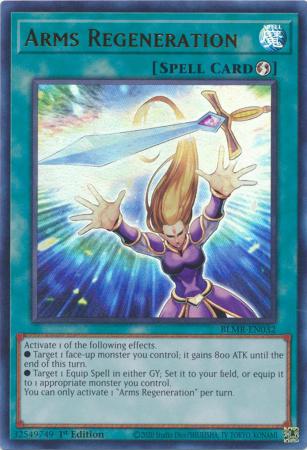 Arms Regeneration BLMR EN032 Ultra Rare 1st Edition Arms Regeneration BLMR EN032 Ultra Rare 1st Edition
