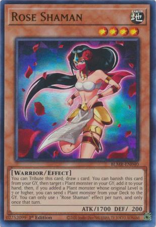 Rose Shaman BLMR EN040 Ultra Rare 1st Edition Rose Shaman BLMR EN040 Ultra Rare 1st Edition