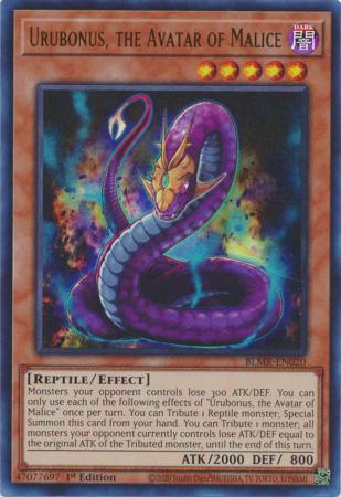 Urubonus the Avatar of Malice BLMR EN020 Ultra Rare 1st Edition Urubonus the Avatar of Malice BLMR EN020 Ultra Rare 1st Edition
